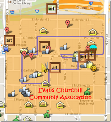 Evans-Churchill Map