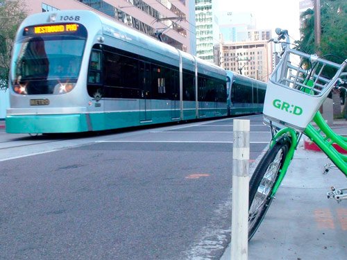 Photo of the Phoenix Lightrail and Grid bikes